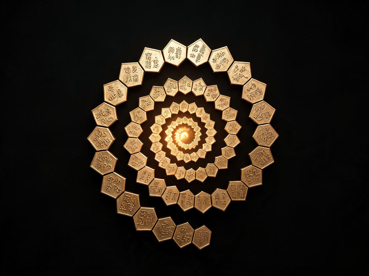 Chinese Sexagenary Cycle spiral — 60 unique Stem-Branch year combinations of the ancient Chinese calendar