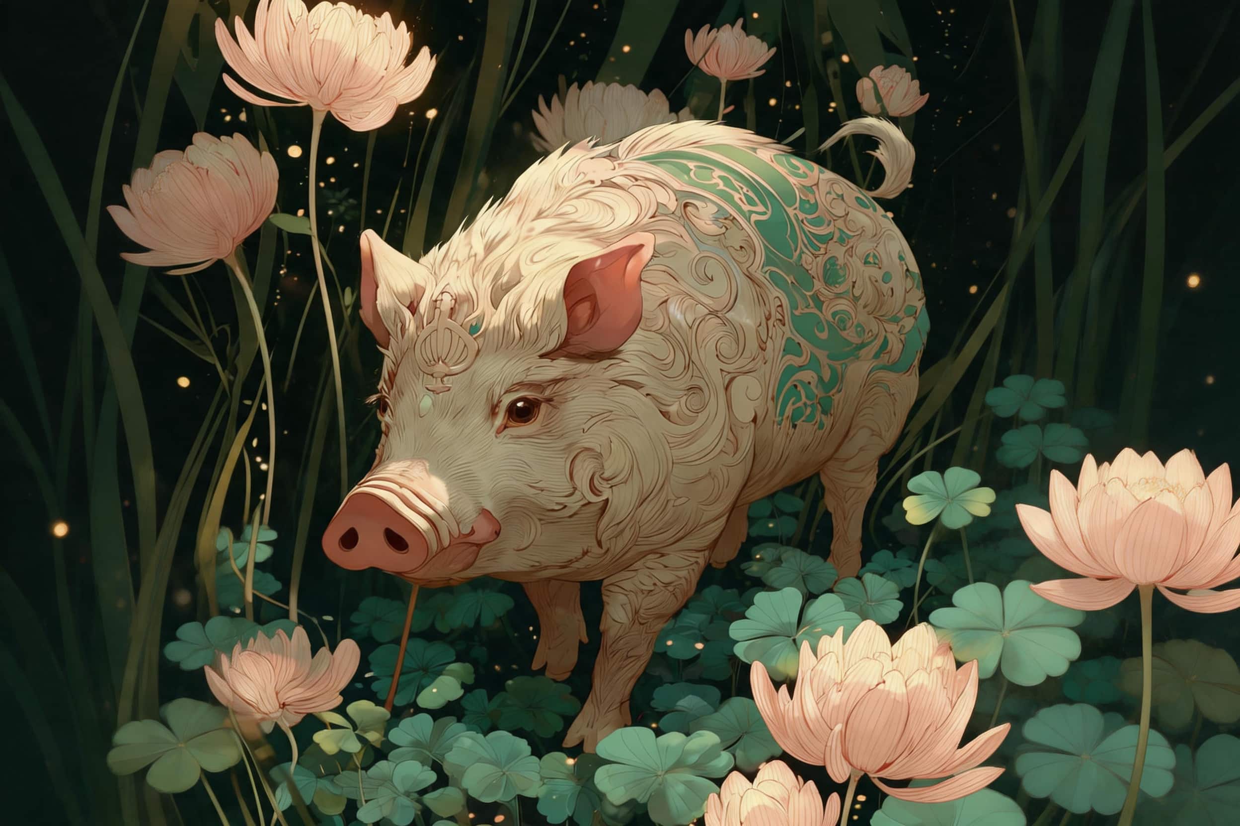 Chinese Zodiac Pig sign guide — personality traits, compatibility, birth month meanings and lucky symbols