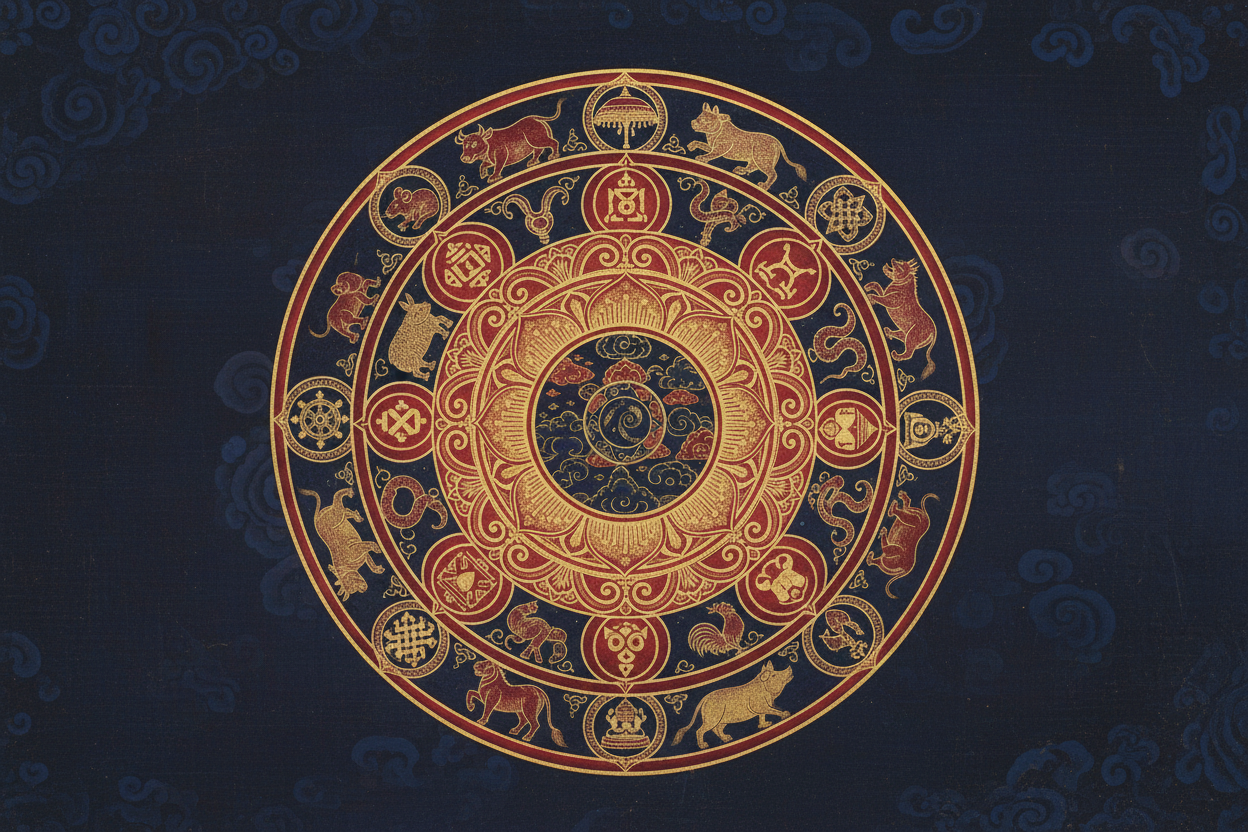 Tibetan Zodiac: Animals, Elements & Buddhist Cosmology