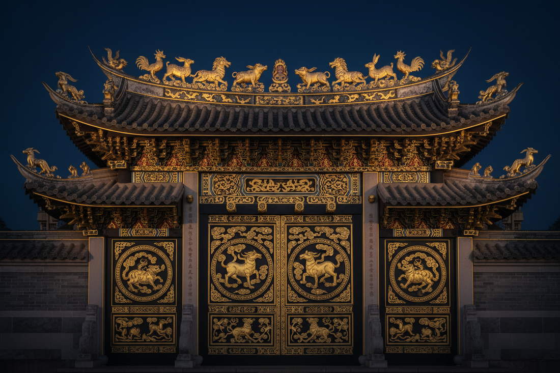The Chinese Zodiac in Architecture: Roof Beasts, Carved Gates and the House as Cosmic Order