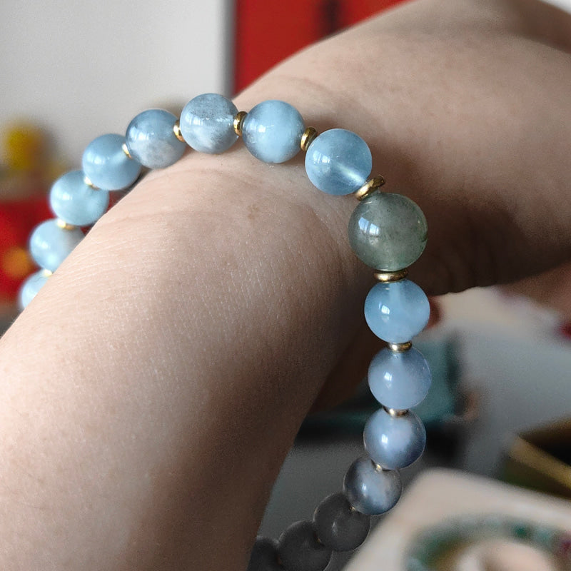 Water Element Zodiac Bracelet · 五行水元素手串