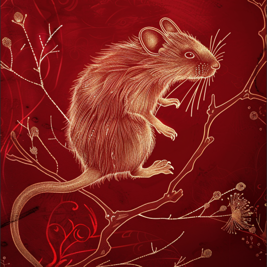 寻宝鼠 Treasure Rat — 十二生肖手机壁纸