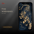 Chinese Zodiac Tiger Phone Wallpaper — Free Download