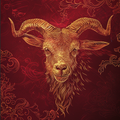 吉祥羊 Lucky Goat — 十二生肖手机壁纸