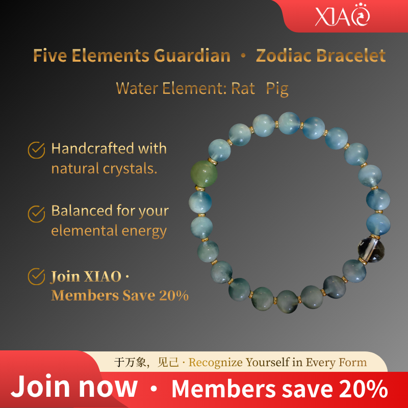 Water Element Zodiac Bracelet · 五行水元素手串
