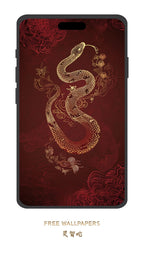 Chinese Zodiac Snake Phone Wallpaper — Free Download for iPhone & Android