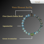 Water Element Zodiac Bracelet · 五行水元素手串
