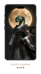 Epic Snake guardian wallpaper inspired by Eastern fantasy mythology