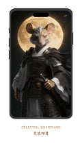 Epic Rat guardian wallpaper inspired by Eastern fantasy mythology