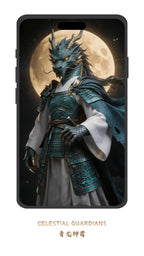 Epic Dragon guardian wallpaper inspired by Eastern fantasy mythology