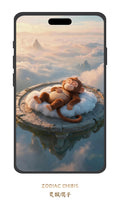 Cute Monkey chibi phone wallpaper with Chinese zodiac theme